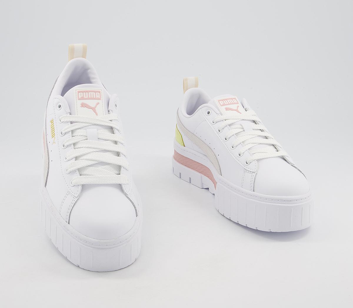 Puma Mayze Trainers Puma Mayze Trainers White Peach Yellow White