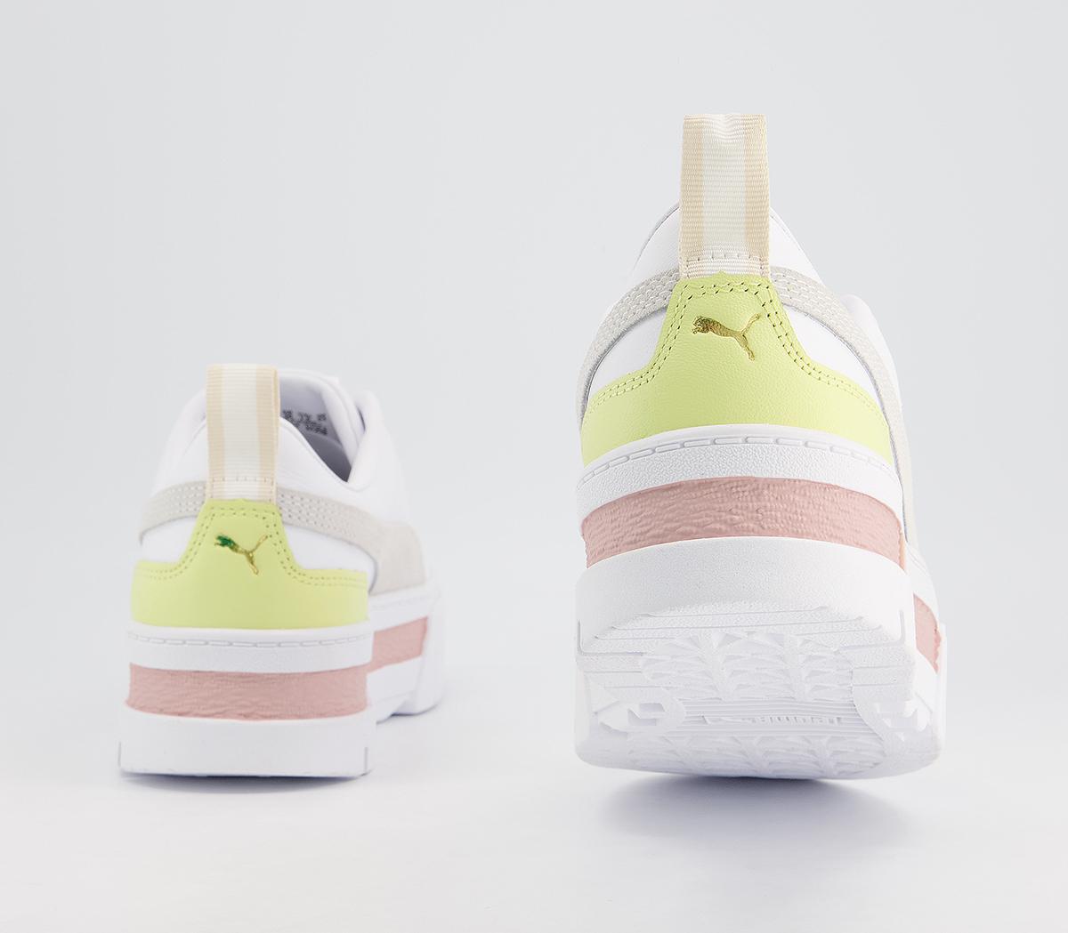 Puma Mayze Trainers Puma Mayze Trainers White Peach Yellow White