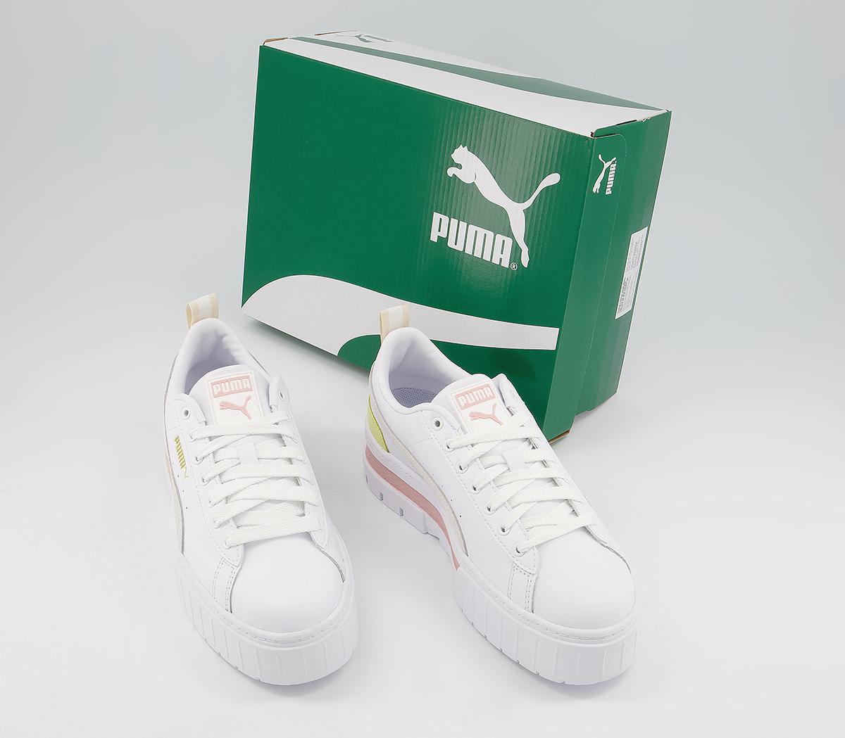 Puma Mayze Trainers Puma Mayze Trainers White Peach Yellow White