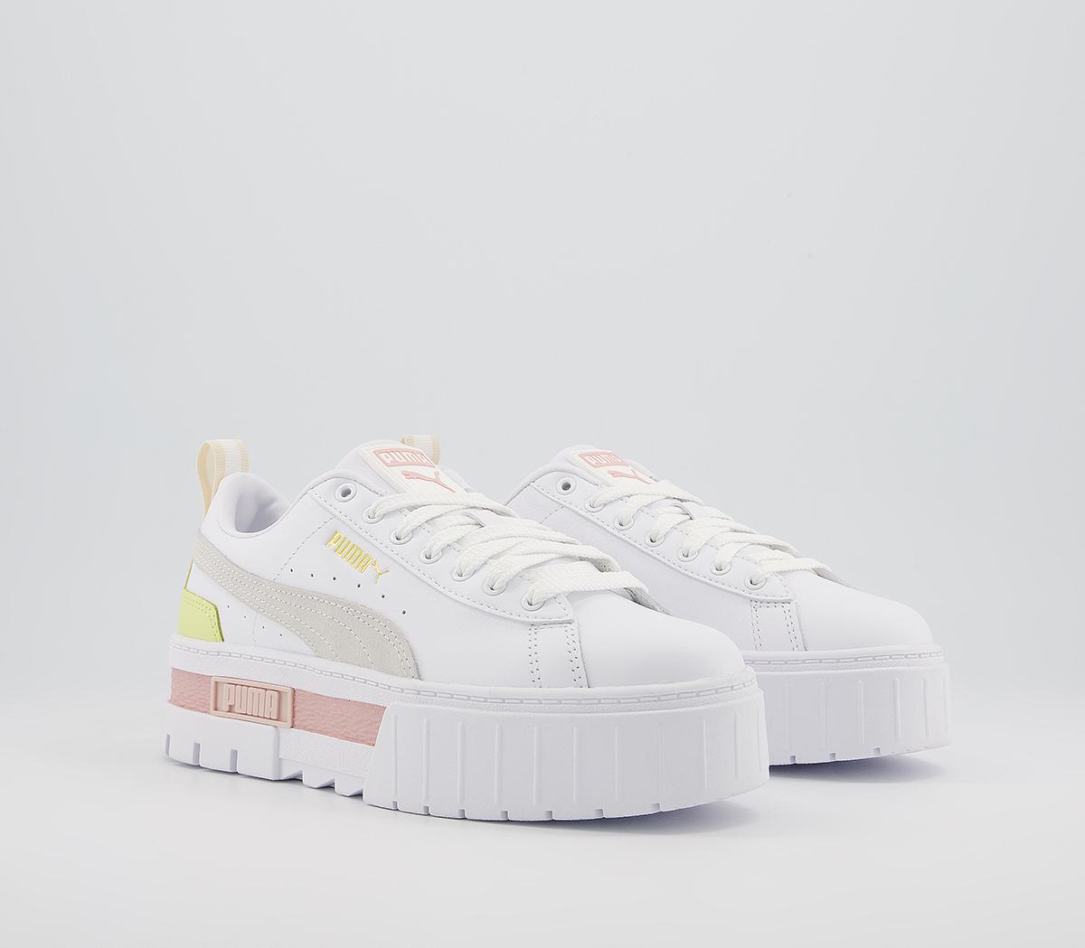 Puma Mayze Trainers Puma Mayze Trainers White Peach Yellow White