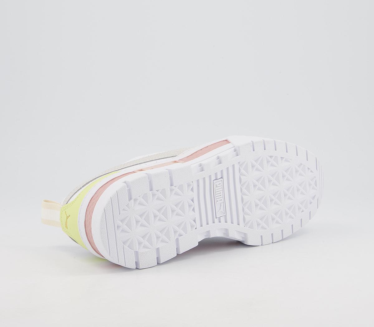 Puma Mayze Trainers Puma Mayze Trainers White Peach Yellow White