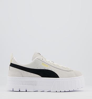 white puma trainers size 5