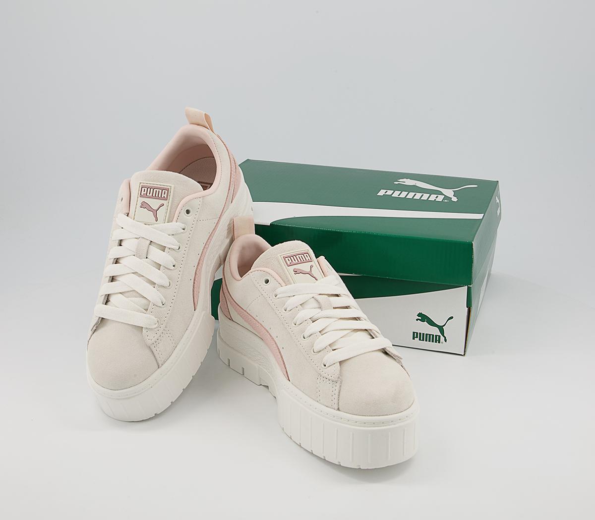 Puma Mayze Trainers Puma Mayze Trainers Ivory Glow Silver Peony Rose Gold Exclusive