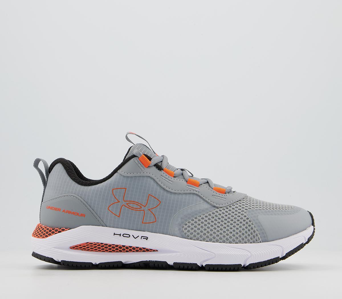 Orange and gray online under armour shoes