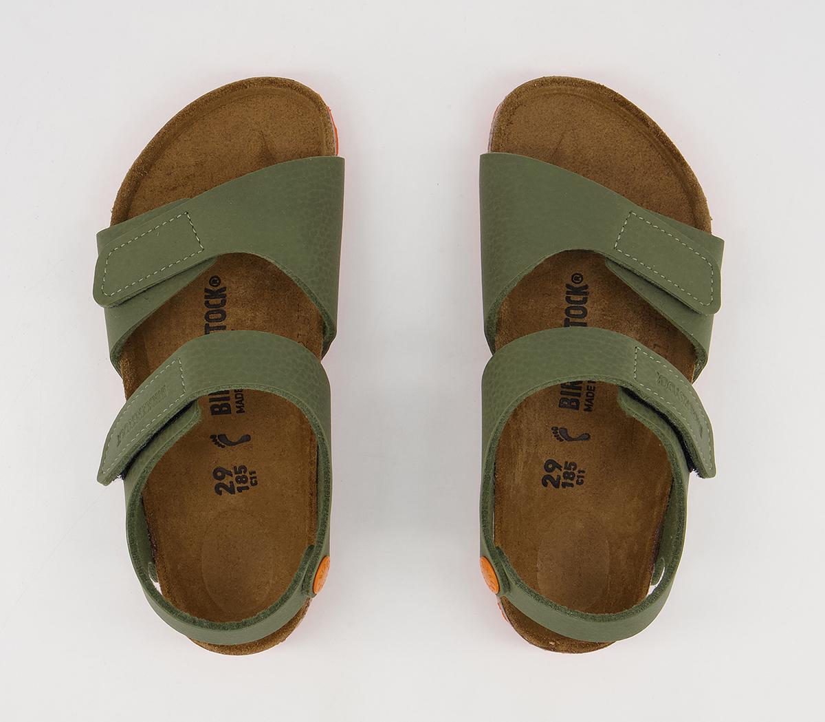 BIRKENSTOCK Palu Kids Sandals BIRKENSTOCK Palu Kids Sandals Desert Soil Green Orange