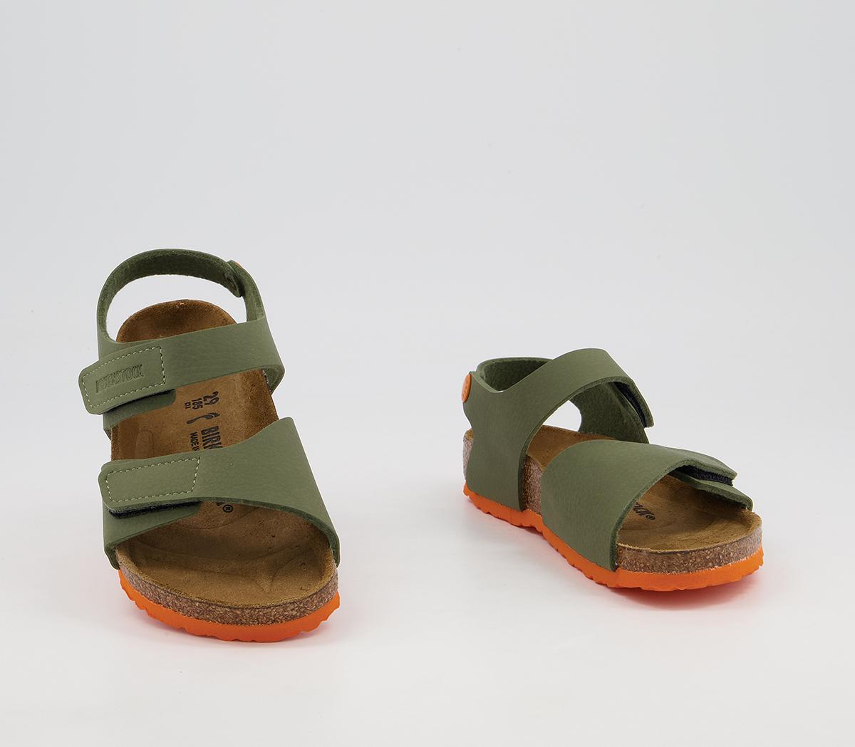 BIRKENSTOCK Palu Kids Sandals BIRKENSTOCK Palu Kids Sandals Desert Soil Green Orange