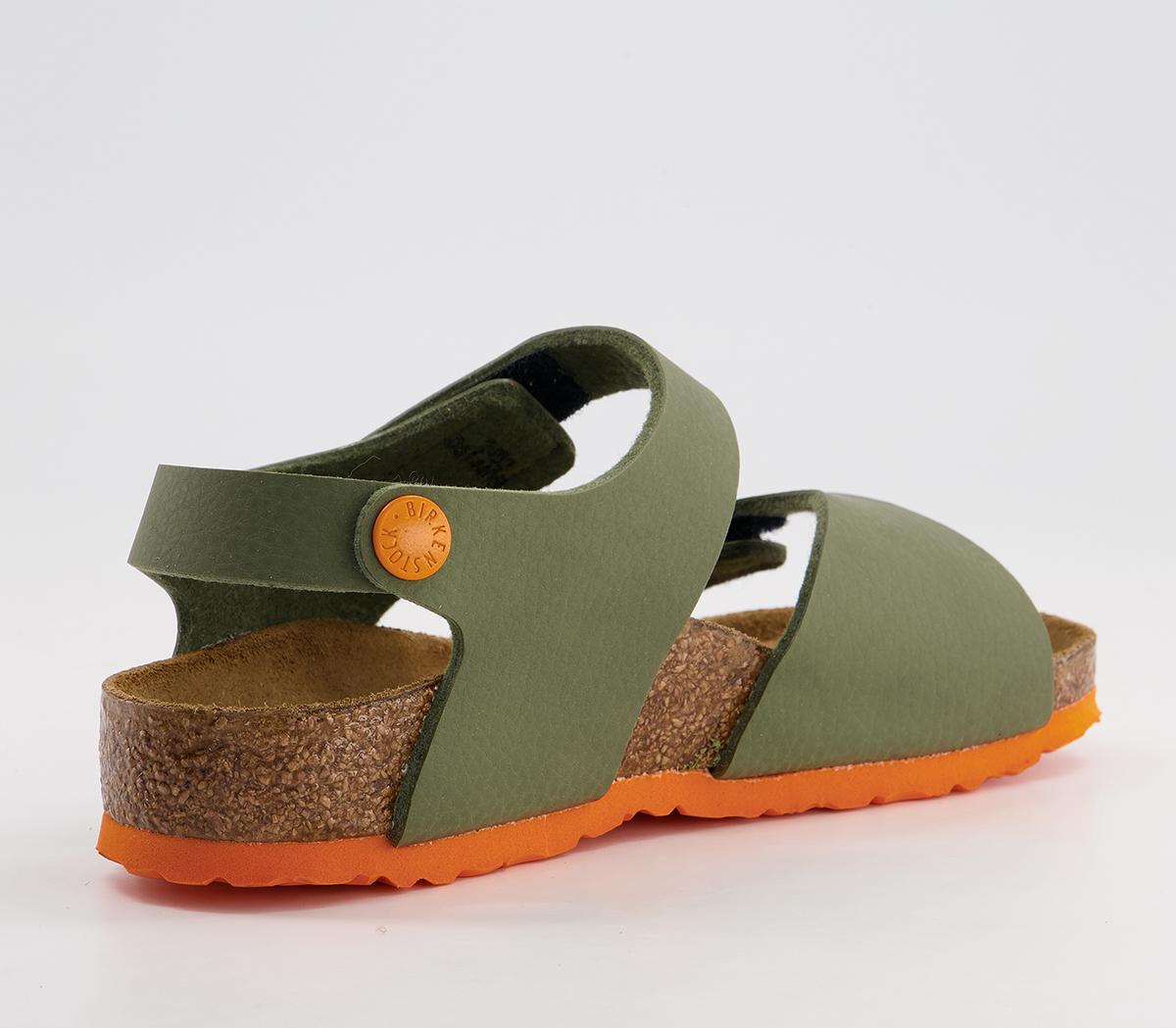 BIRKENSTOCK Palu Kids Sandals BIRKENSTOCK Palu Kids Sandals Desert Soil Green Orange