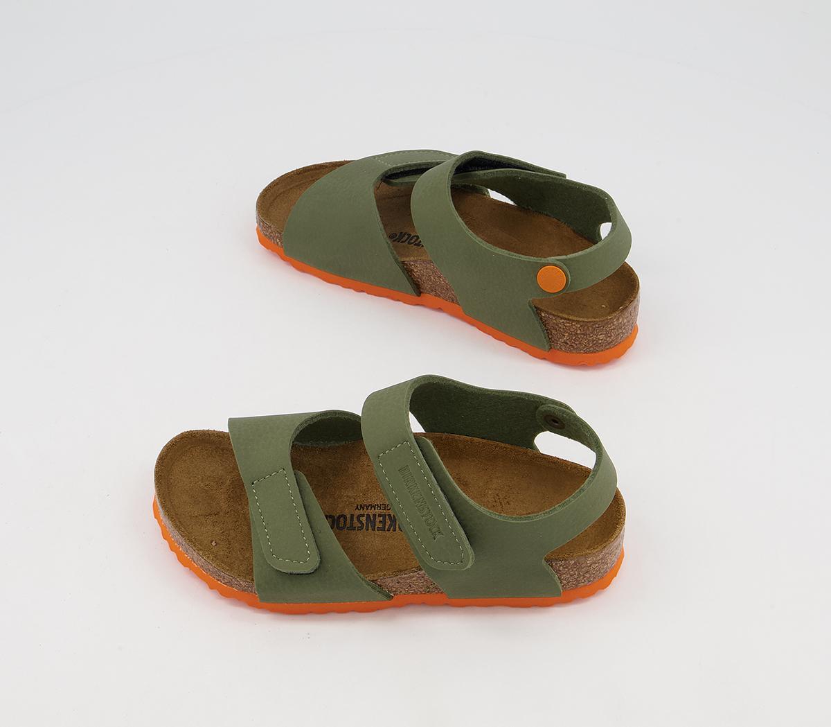 BIRKENSTOCK Palu Kids Sandals BIRKENSTOCK Palu Kids Sandals Desert Soil Green Orange