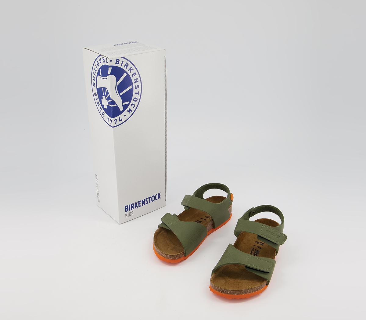BIRKENSTOCK Palu Kids Sandals BIRKENSTOCK Palu Kids Sandals Desert Soil Green Orange