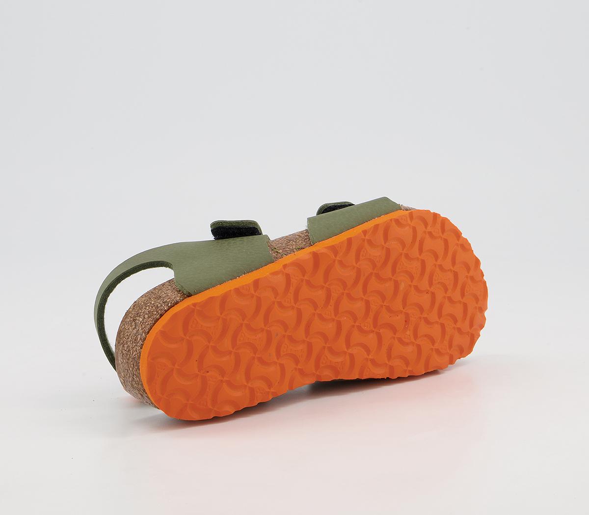 BIRKENSTOCK Palu Kids Sandals BIRKENSTOCK Palu Kids Sandals Desert Soil Green Orange
