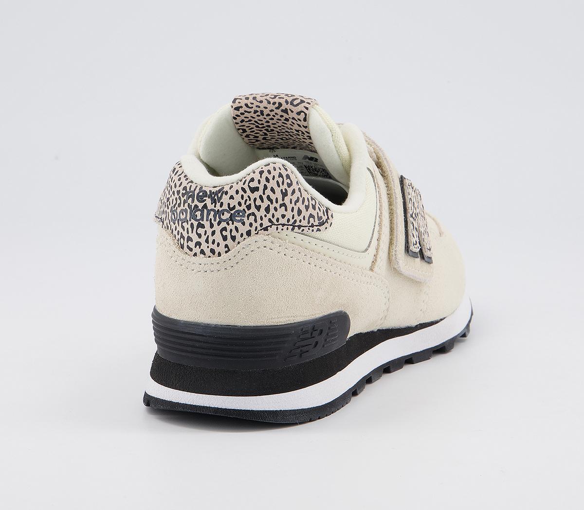 New Balance574 Kids V TrainersWhite Leopard