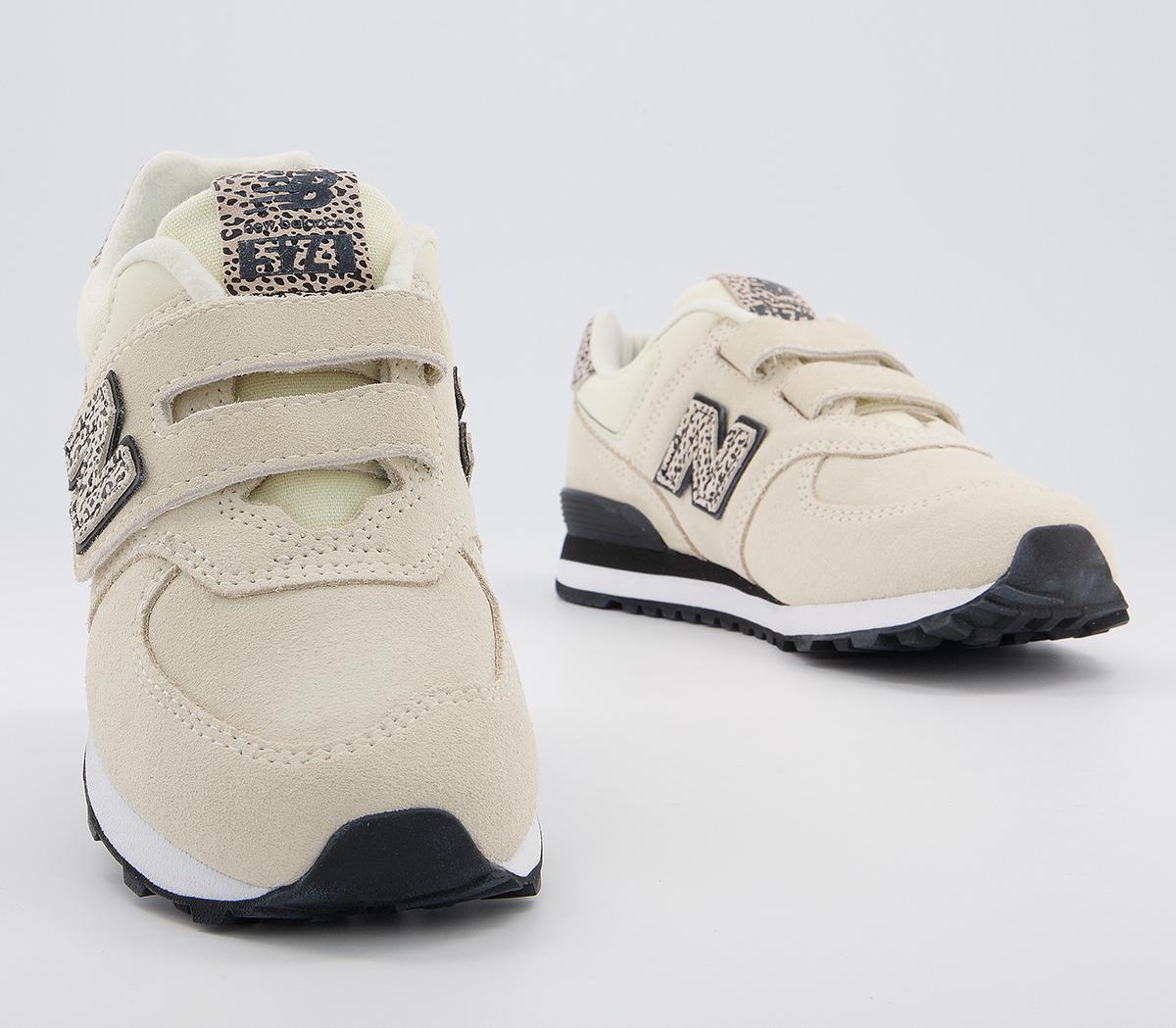 New Balance574 Kids V TrainersWhite Leopard