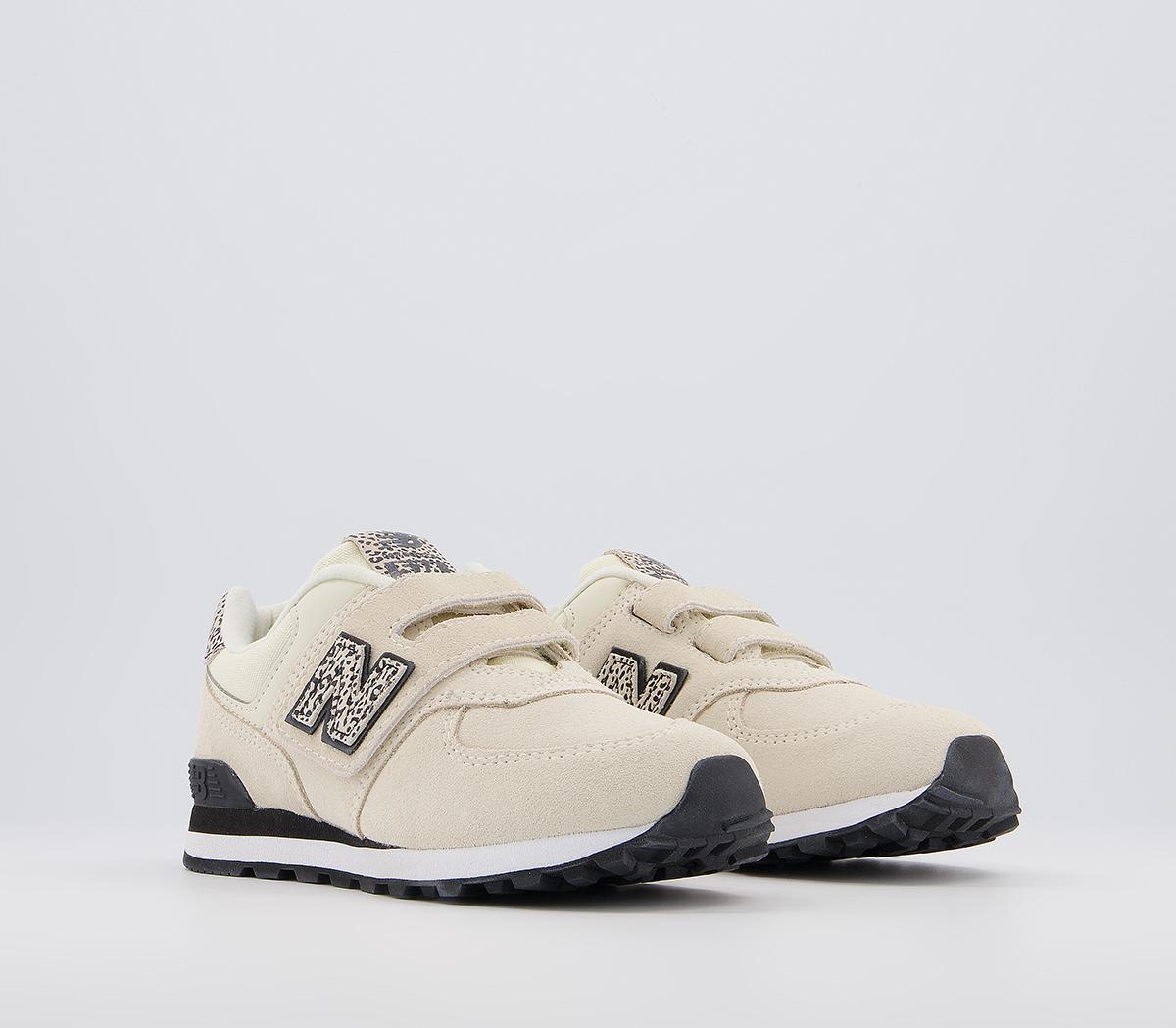 New Balance574 Kids V TrainersWhite Leopard