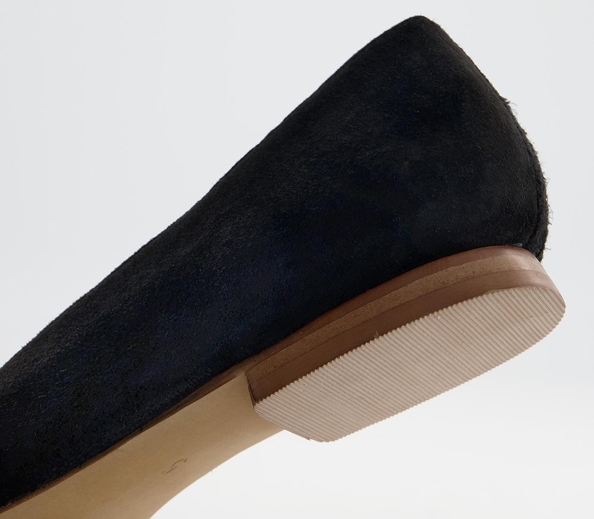 Office Friendly Soft Almond Toe Pumps Office Friendly Soft Almond Toe Pumps Black Suede