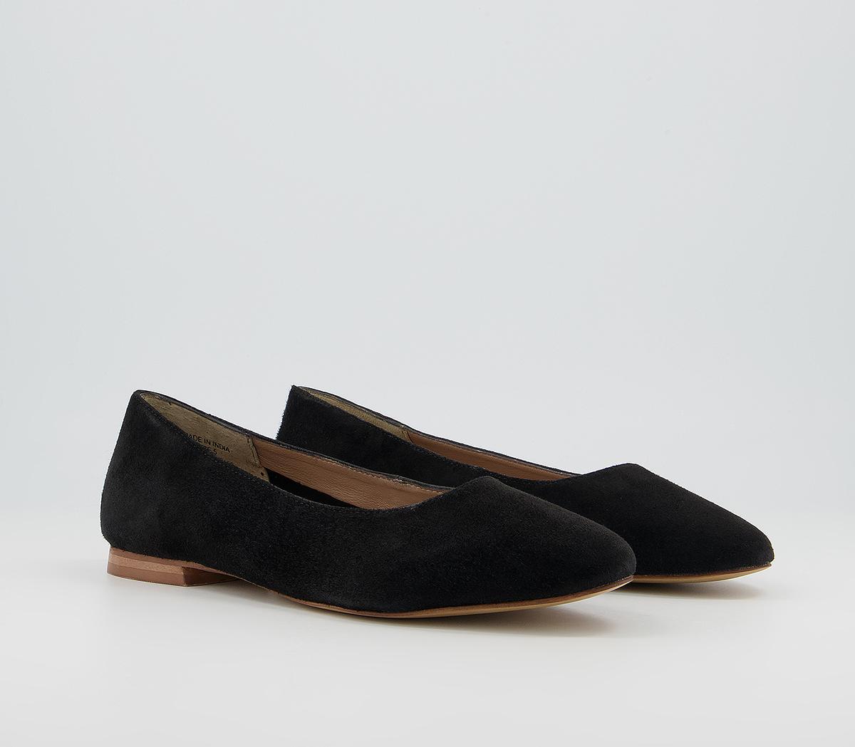 Office Friendly Soft Almond Toe Pumps Office Friendly Soft Almond Toe Pumps Black Suede