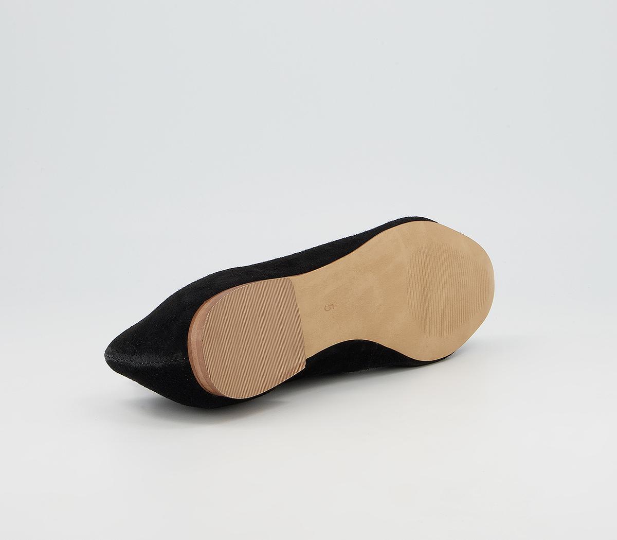 Office Friendly Soft Almond Toe Pumps Office Friendly Soft Almond Toe Pumps Black Suede