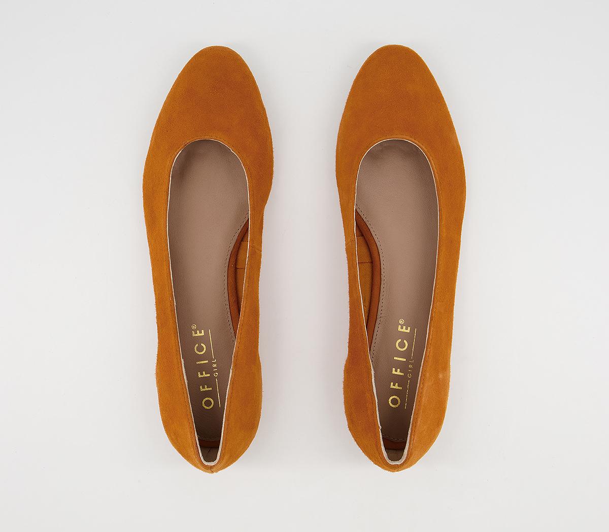Office Faithful Soft Almond Toe Pumps Office Faithful Soft Almond Toe Pumps Ochre Suede