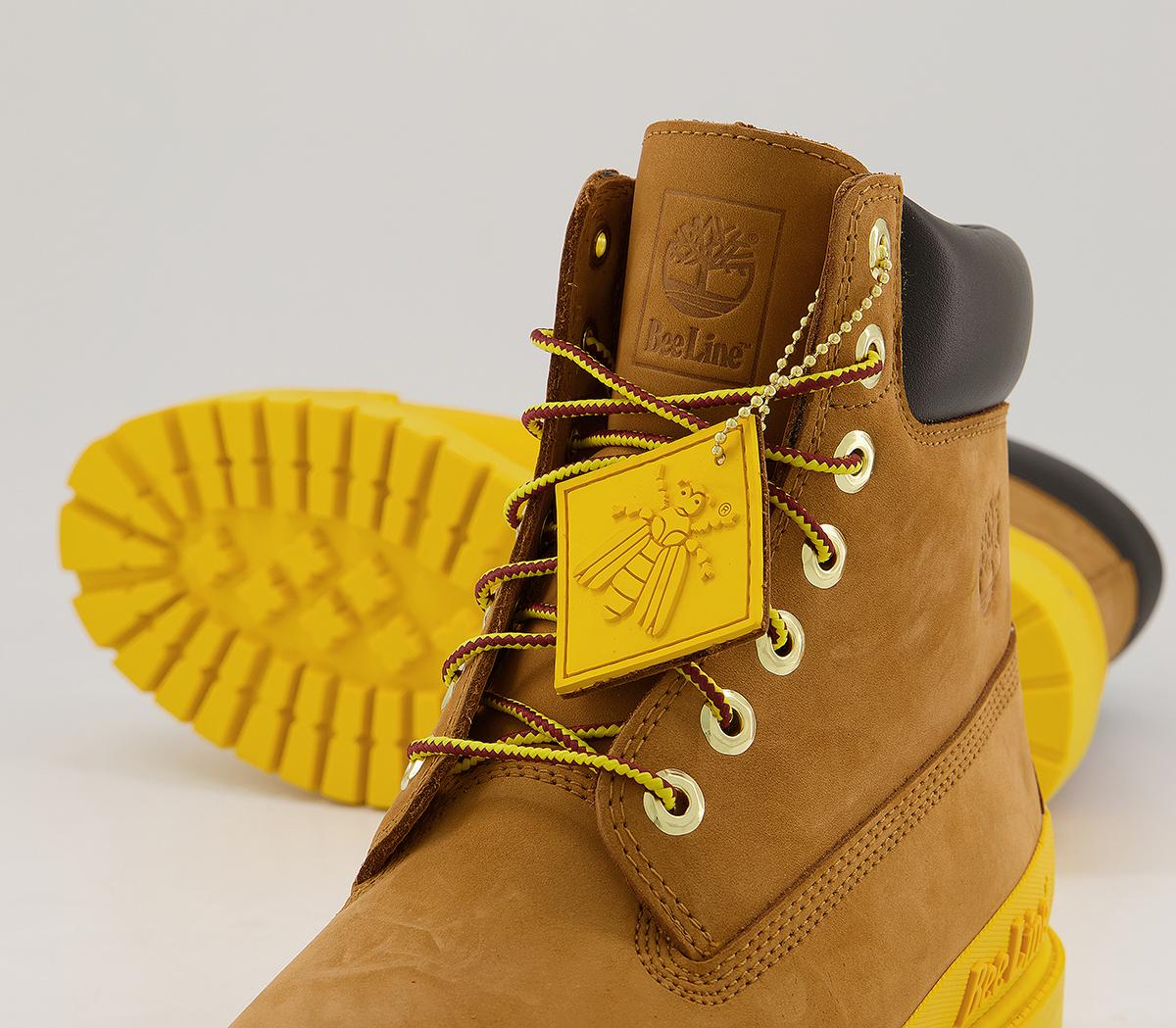 Timberland6 In Premium Rubber Toe BootsWheat Yellow