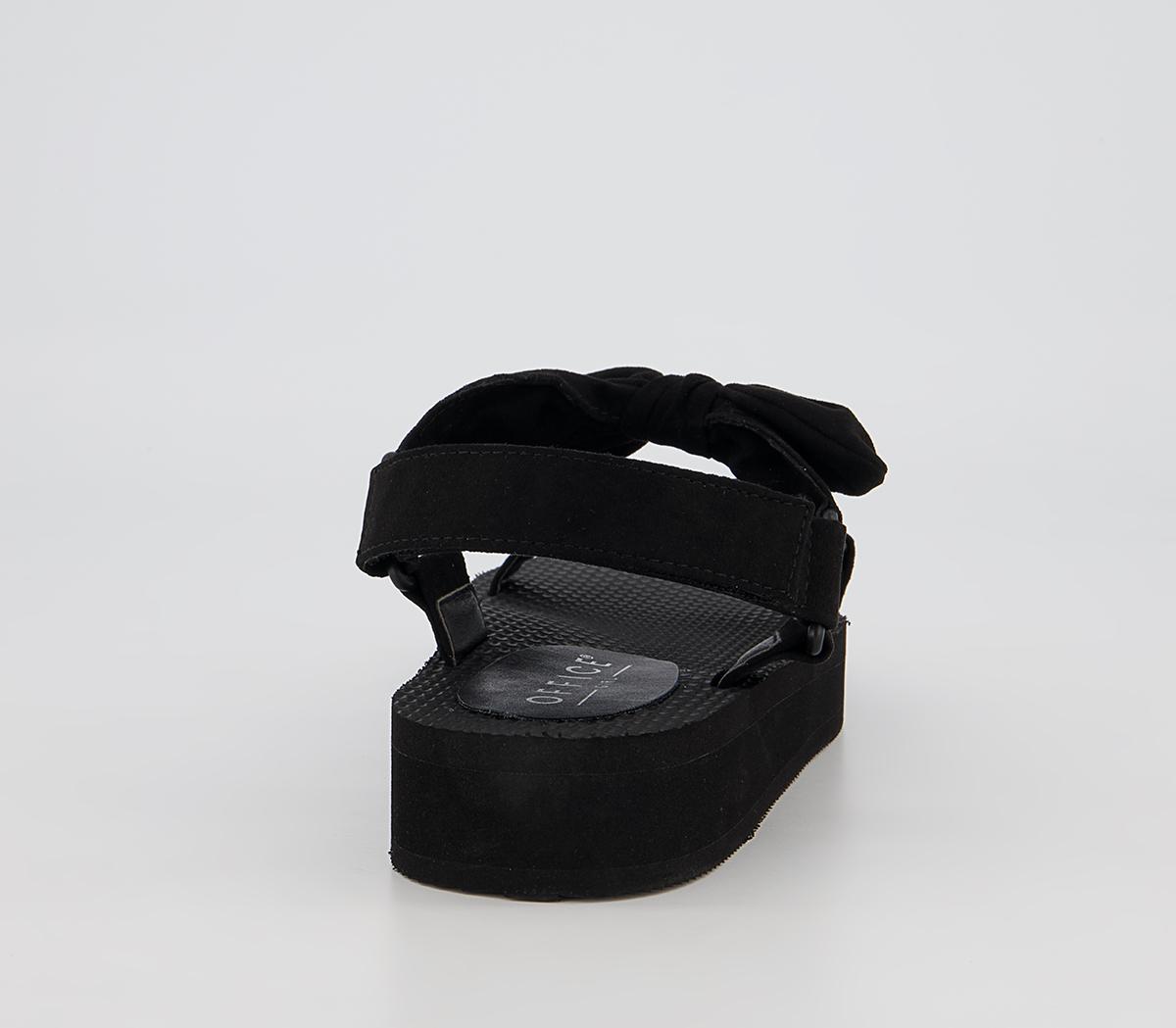 Office Saintly Sports Flat Sandals Office Saintly Sports Flat Sandals Black With Black Sole