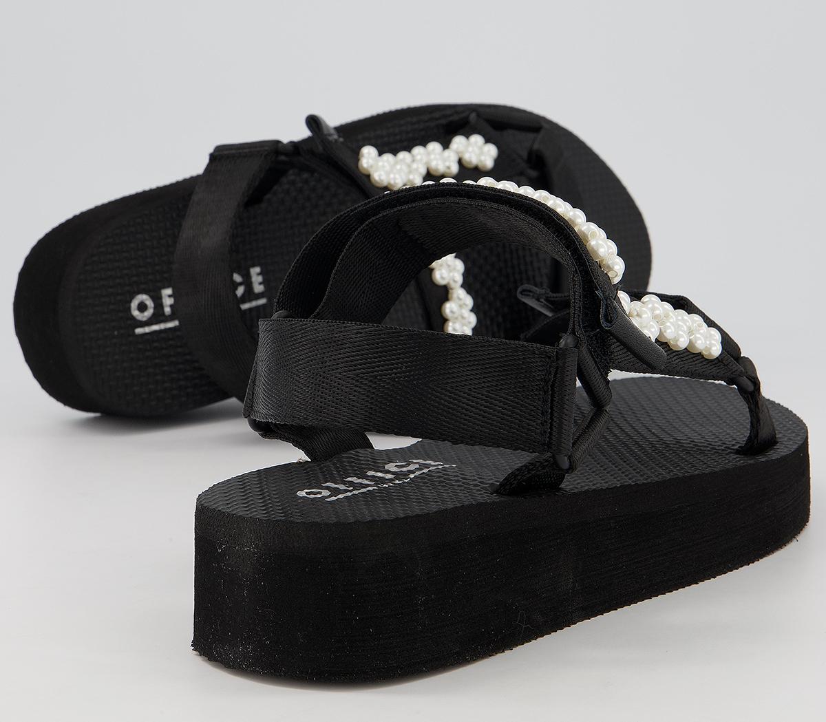 OFFICE Saintly Sports Sandals Black With Embellishment Women’s Sandals