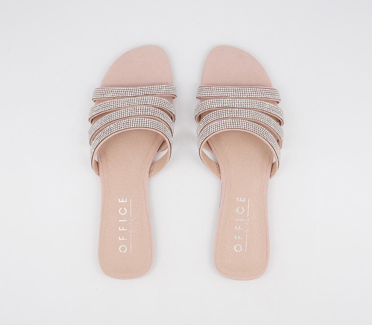 OFFICESolace Embellished MulesBlush Embellished