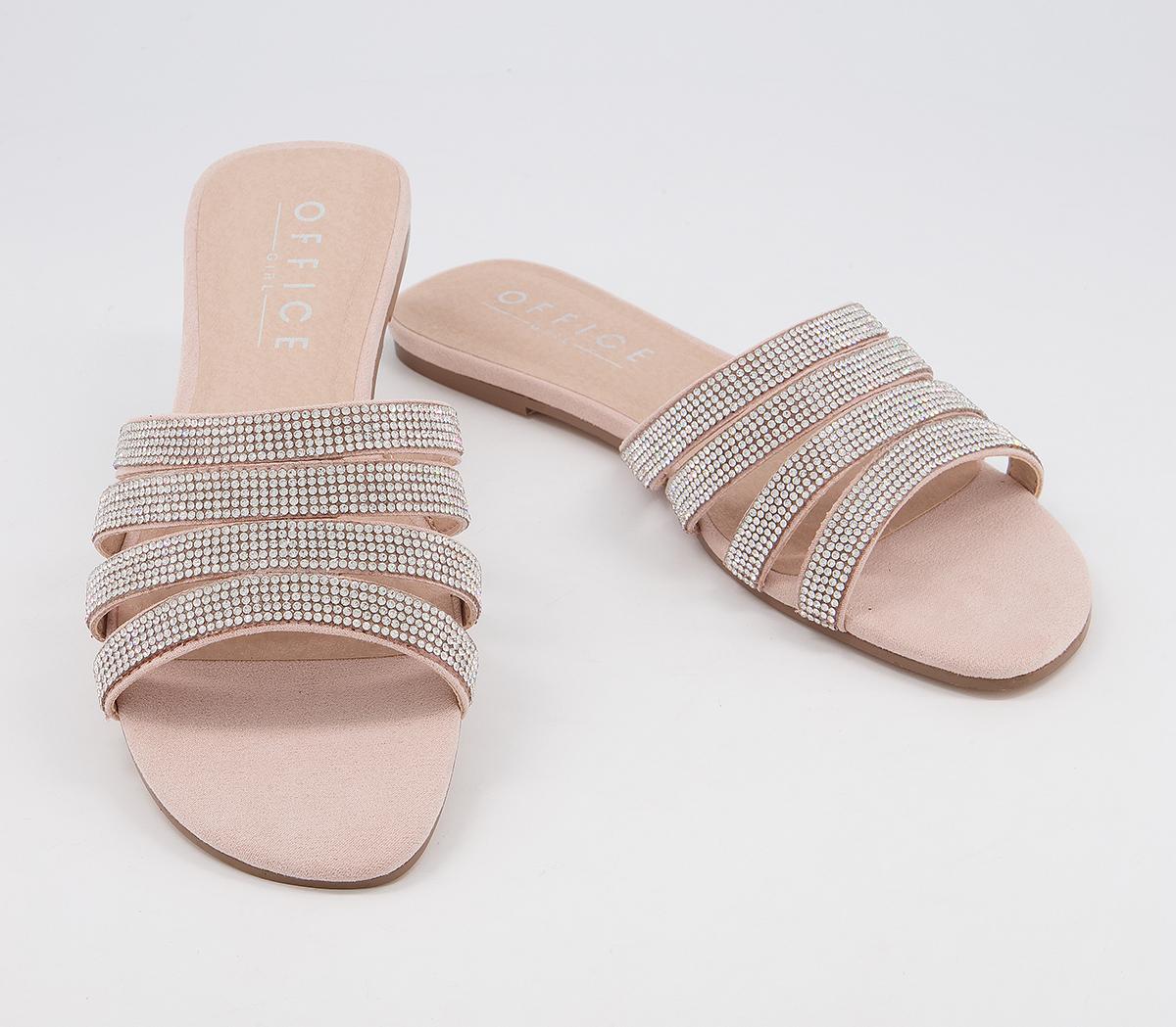 OFFICESolace Embellished MulesBlush Embellished