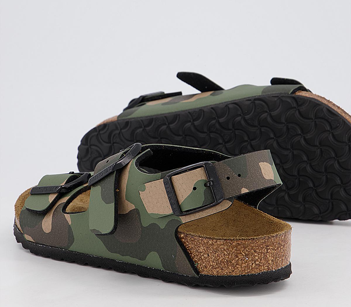 BIRKENSTOCK Milano Sandals BIRKENSTOCK Milano Sandals Desert Soil Camo Khaki