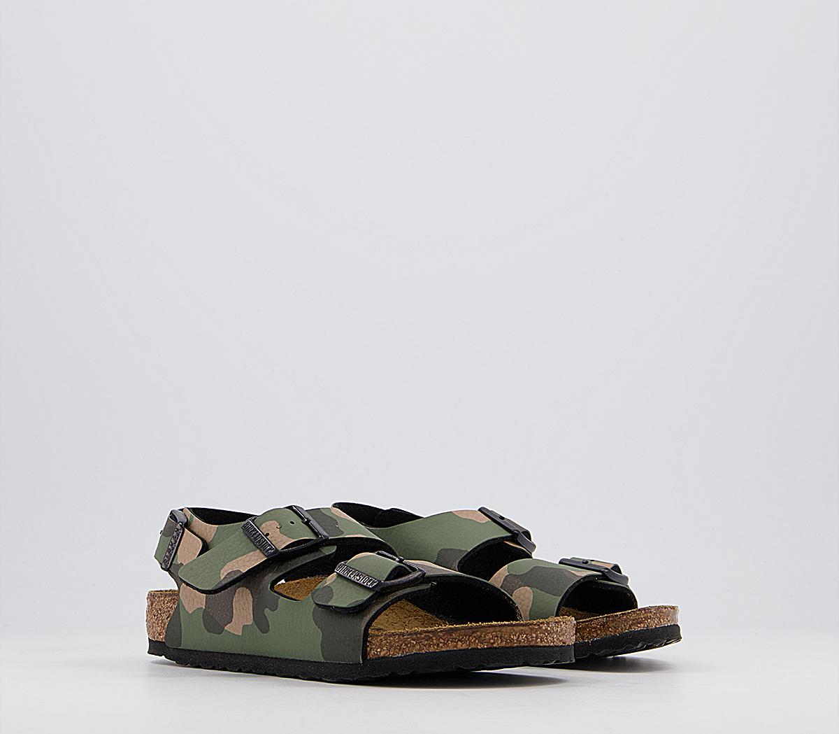 BIRKENSTOCK Milano Sandals BIRKENSTOCK Milano Sandals Desert Soil Camo Khaki