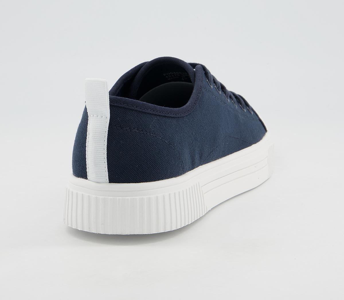 Office Carmelo Canvas Trainers Office Carmelo Canvas Trainers Navy Canvas