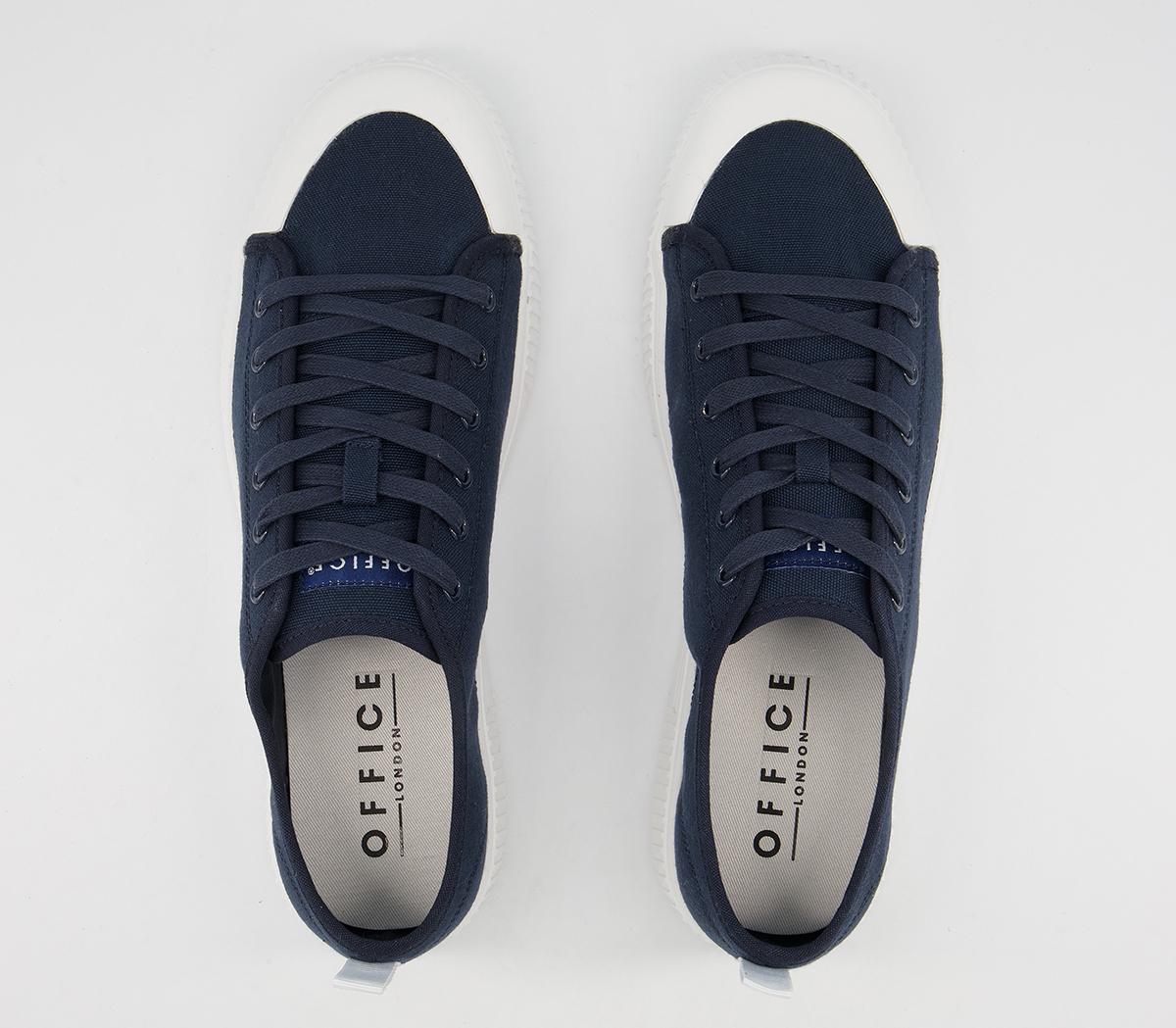 Office Carmelo Canvas Trainers Office Carmelo Canvas Trainers Navy Canvas