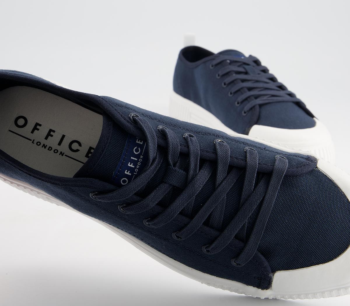 Office Carmelo Canvas Trainers Office Carmelo Canvas Trainers Navy Canvas