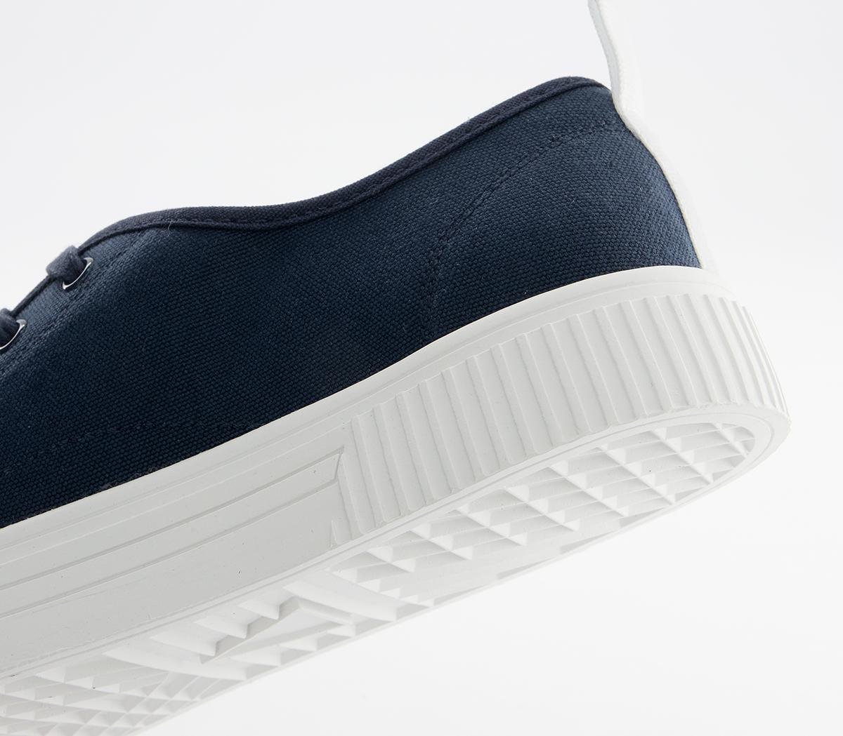 Office Carmelo Canvas Trainers Office Carmelo Canvas Trainers Navy Canvas