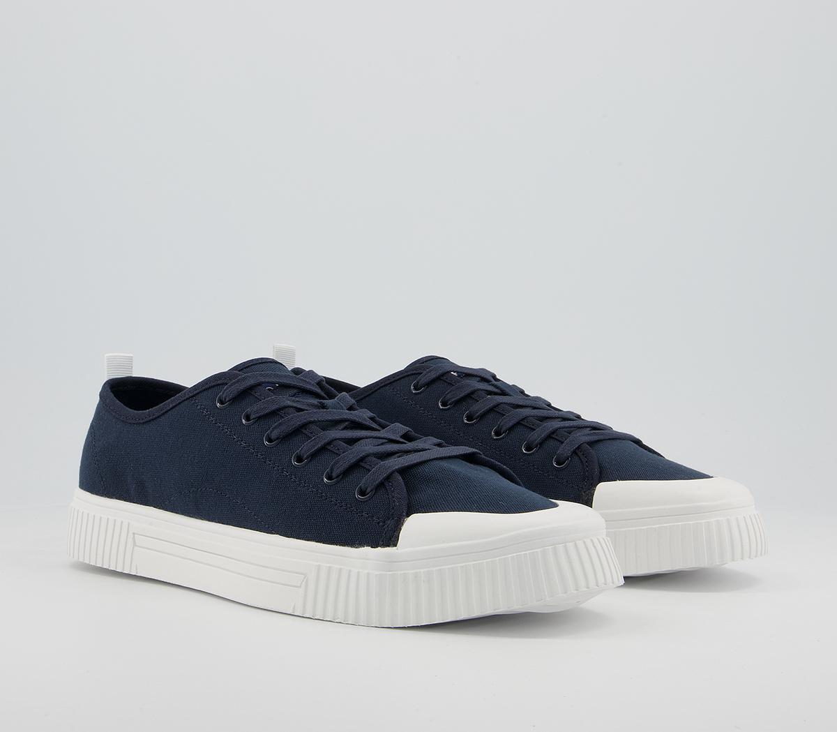 Office Carmelo Canvas Trainers Office Carmelo Canvas Trainers Navy Canvas