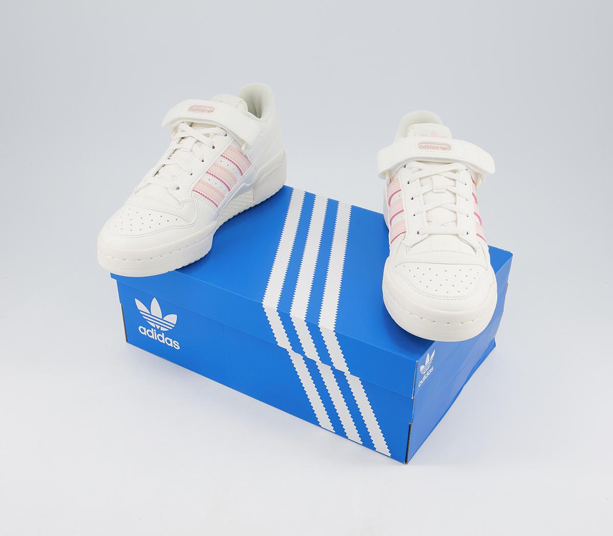 adidas Forum Low Trainers White Cloud White Icey Pink Women's Trainers