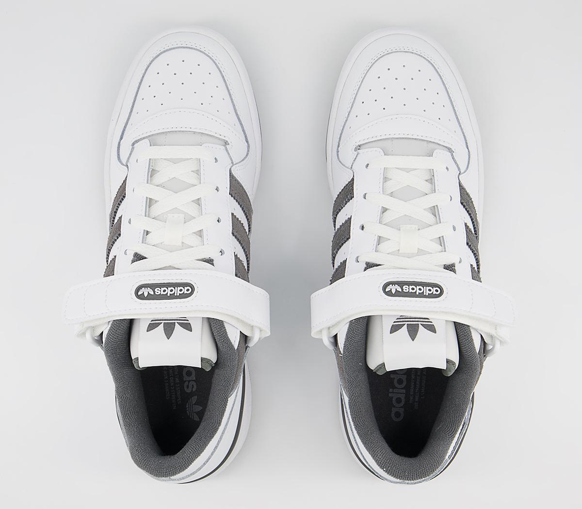 adidas Forum Low Trainers adidas Forum Low Trainers White Grey Four White