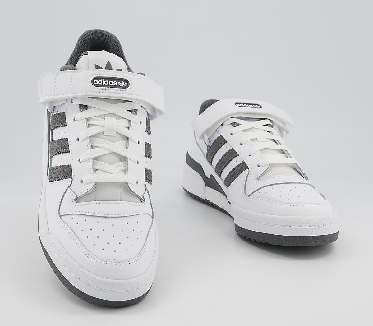 adidas Forum Low Trainers adidas Forum Low Trainers White Grey Four White