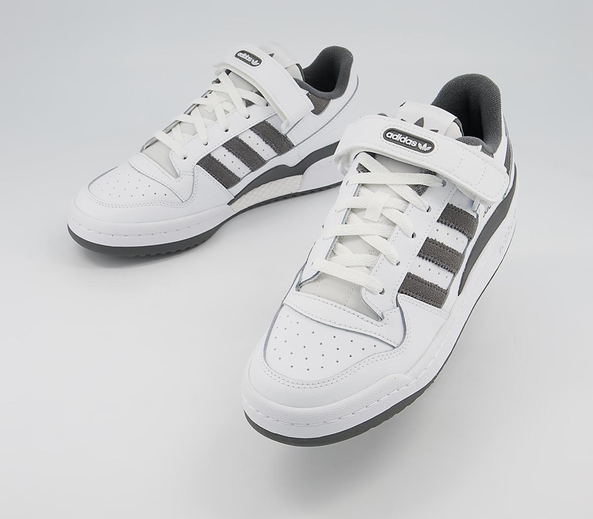 adidas Forum Low Trainers adidas Forum Low Trainers White Grey Four White