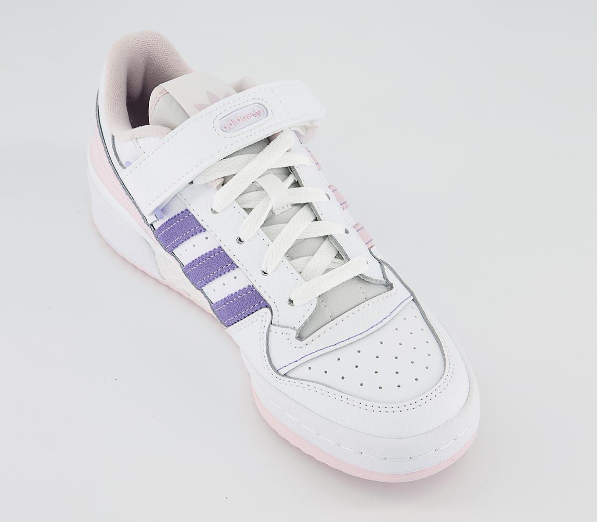 adidas Forum Low Trainers adidas Forum Low Trainers White Pink Light Purple