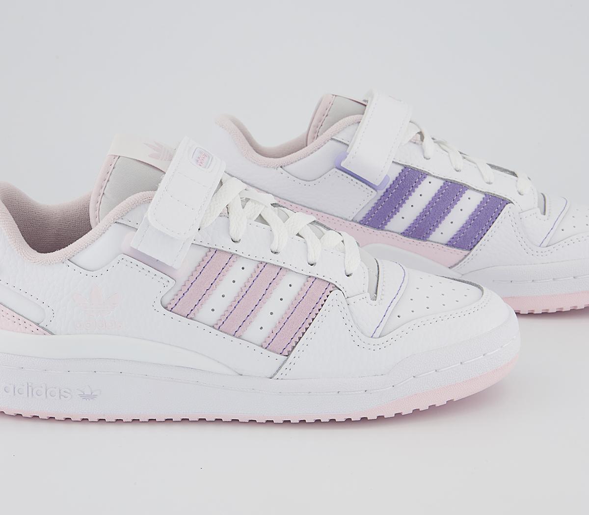 adidas Forum Low Trainers adidas Forum Low Trainers White Pink Light Purple