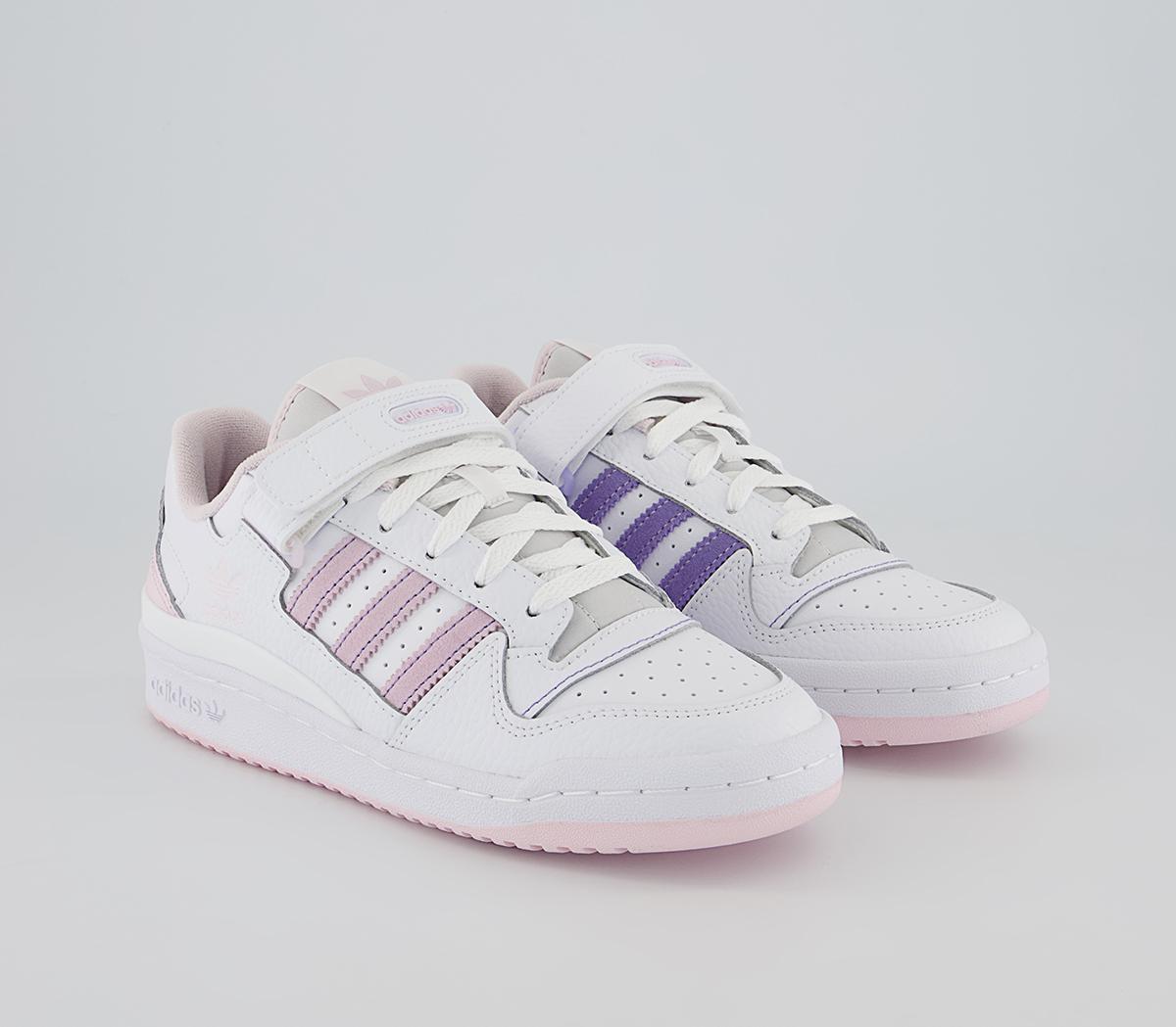 adidas Forum Low Trainers adidas Forum Low Trainers White Pink Light Purple
