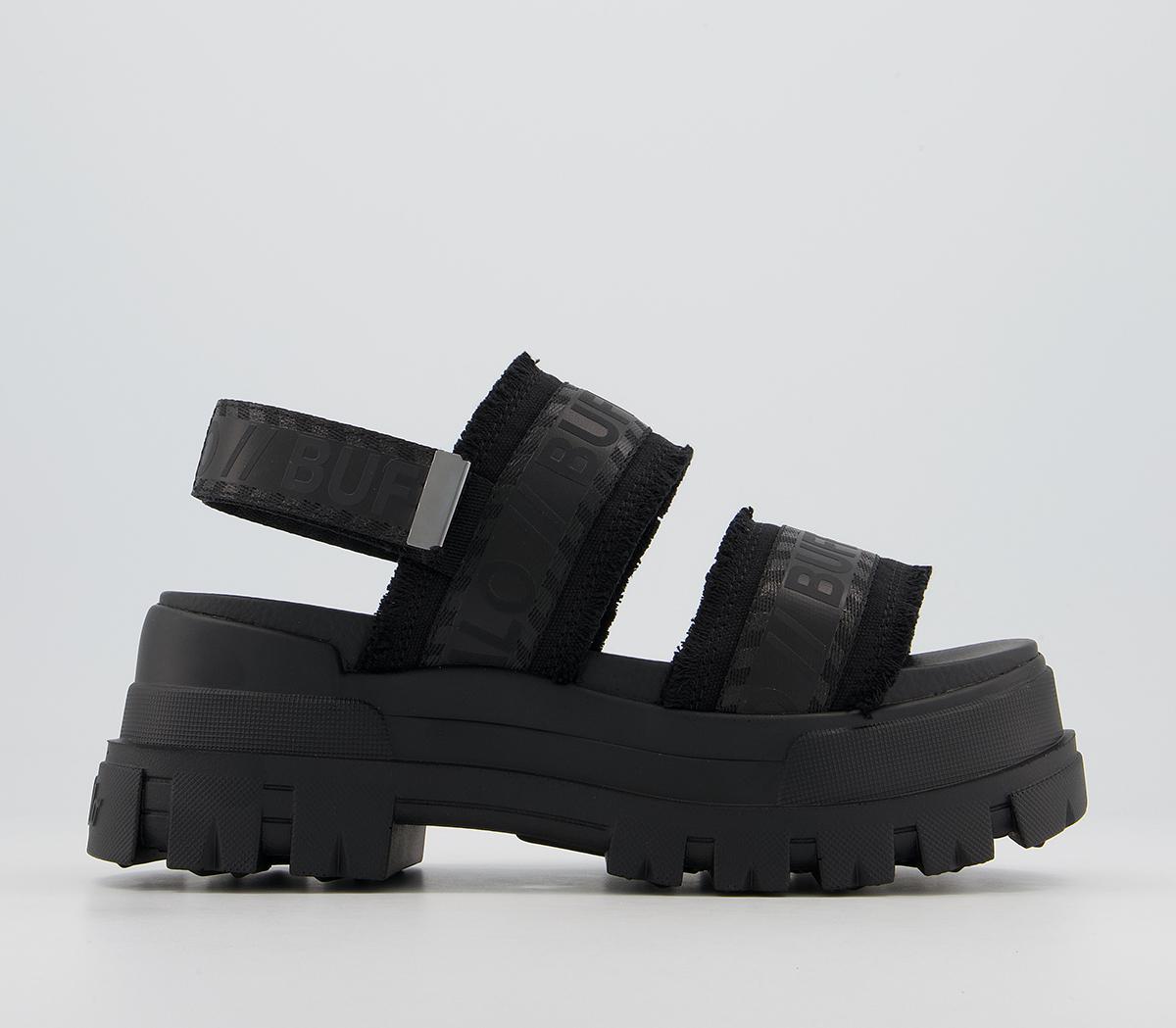 Buffalo Apsha Str Sandals Black - Women’s Sandals