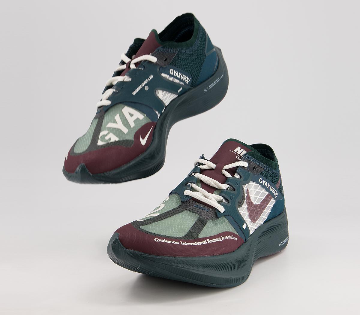 Nike Zoomx Vaporfly Trainers Nike Zoomx Vaporfly Trainers Gyakusou Midnight Spruce Deep Burgundy Sail