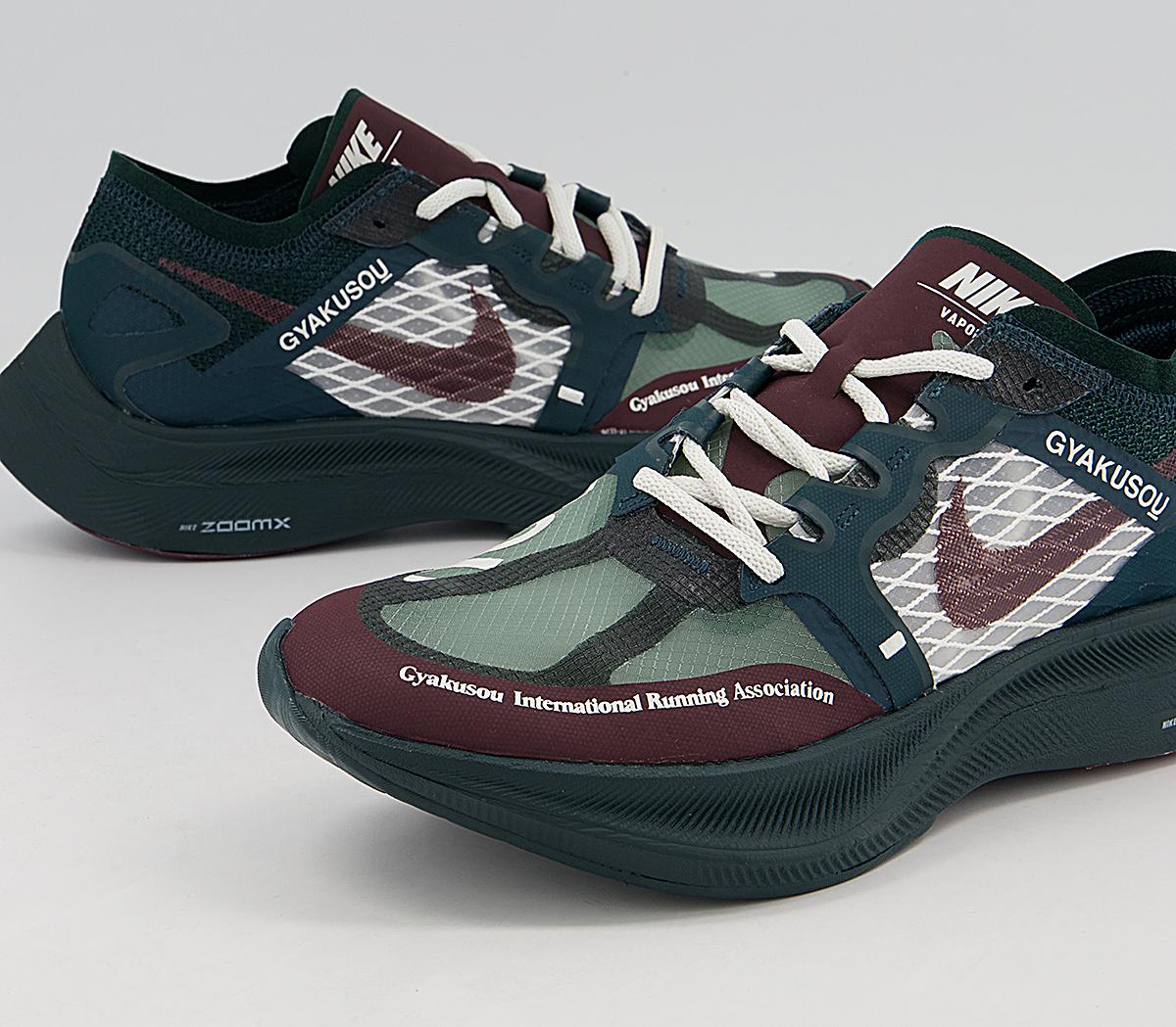 Nike Zoomx Vaporfly Trainers Nike Zoomx Vaporfly Trainers Gyakusou Midnight Spruce Deep Burgundy Sail