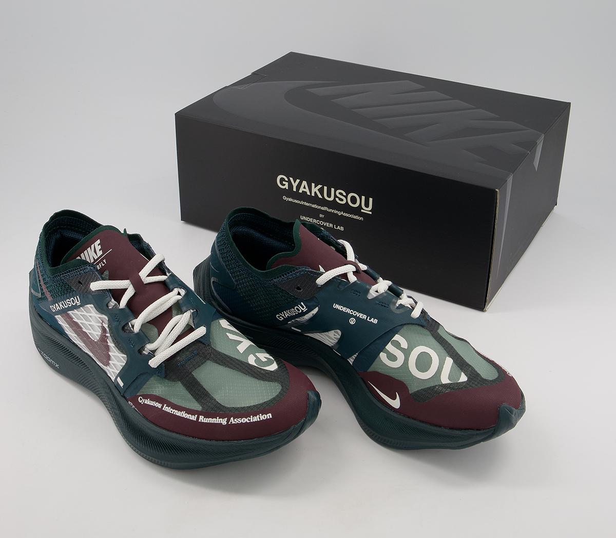 Nike Zoomx Vaporfly Trainers Nike Zoomx Vaporfly Trainers Gyakusou Midnight Spruce Deep Burgundy Sail
