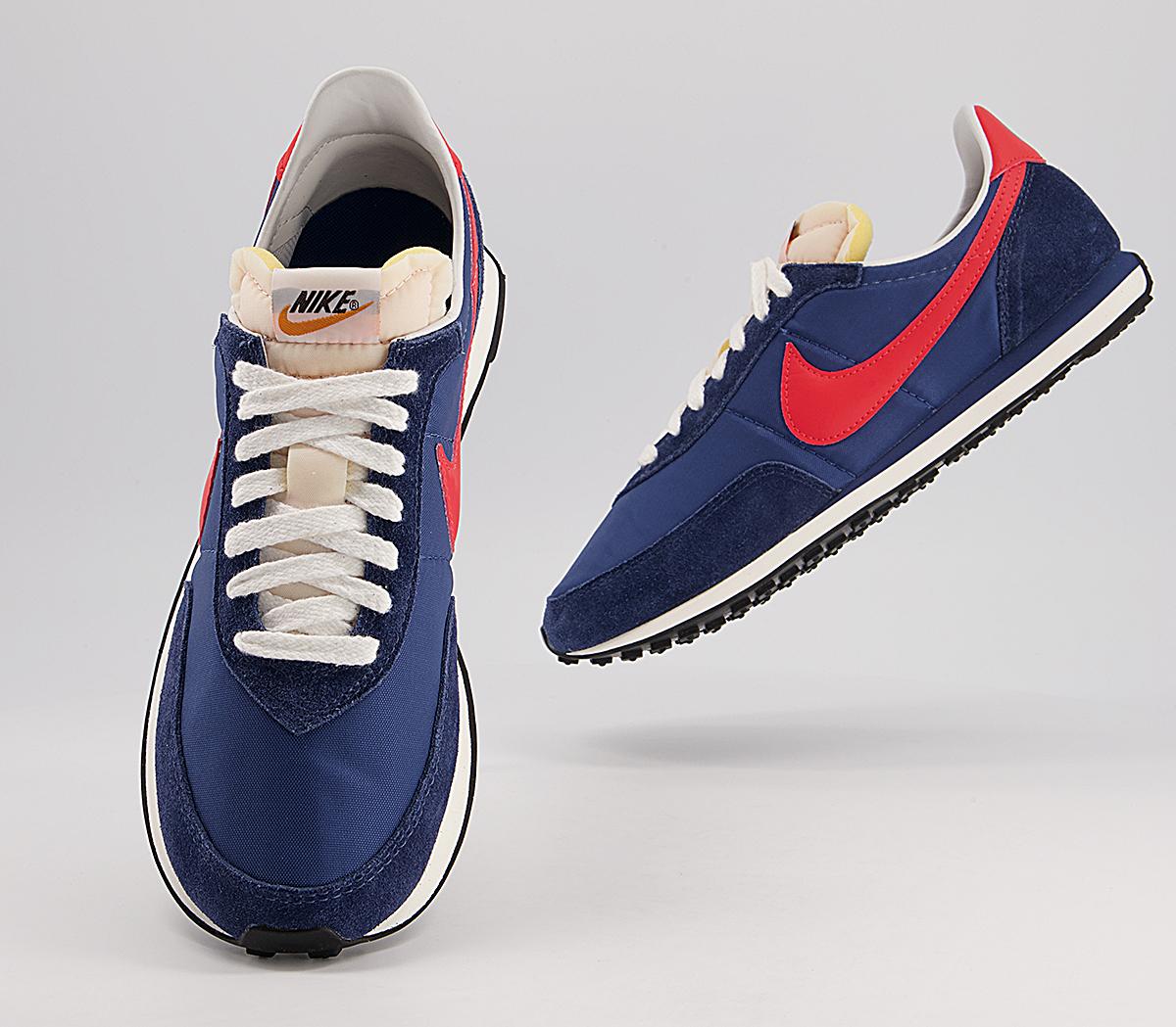 Nike Waffle Trainer 2 Trainers Nike Waffle Trainer 2 Trainers Midnight Navy Max Orange Mystic Navy