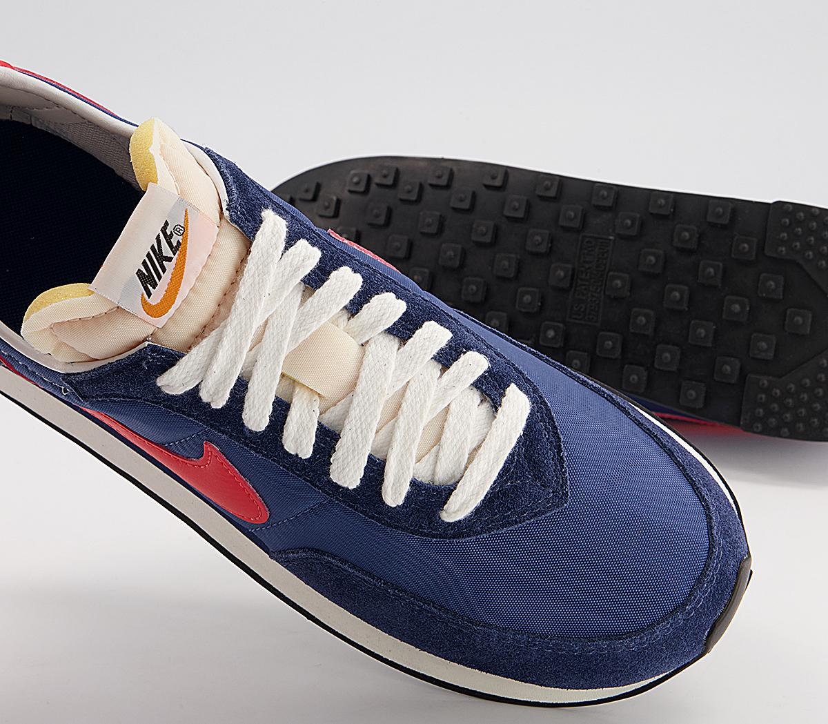 Nike Waffle Trainer 2 Trainers Nike Waffle Trainer 2 Trainers Midnight Navy Max Orange Mystic Navy