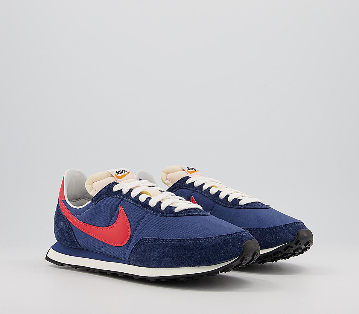 Nike Waffle Trainer 2 Trainers Nike Waffle Trainer 2 Trainers Midnight Navy Max Orange Mystic Navy
