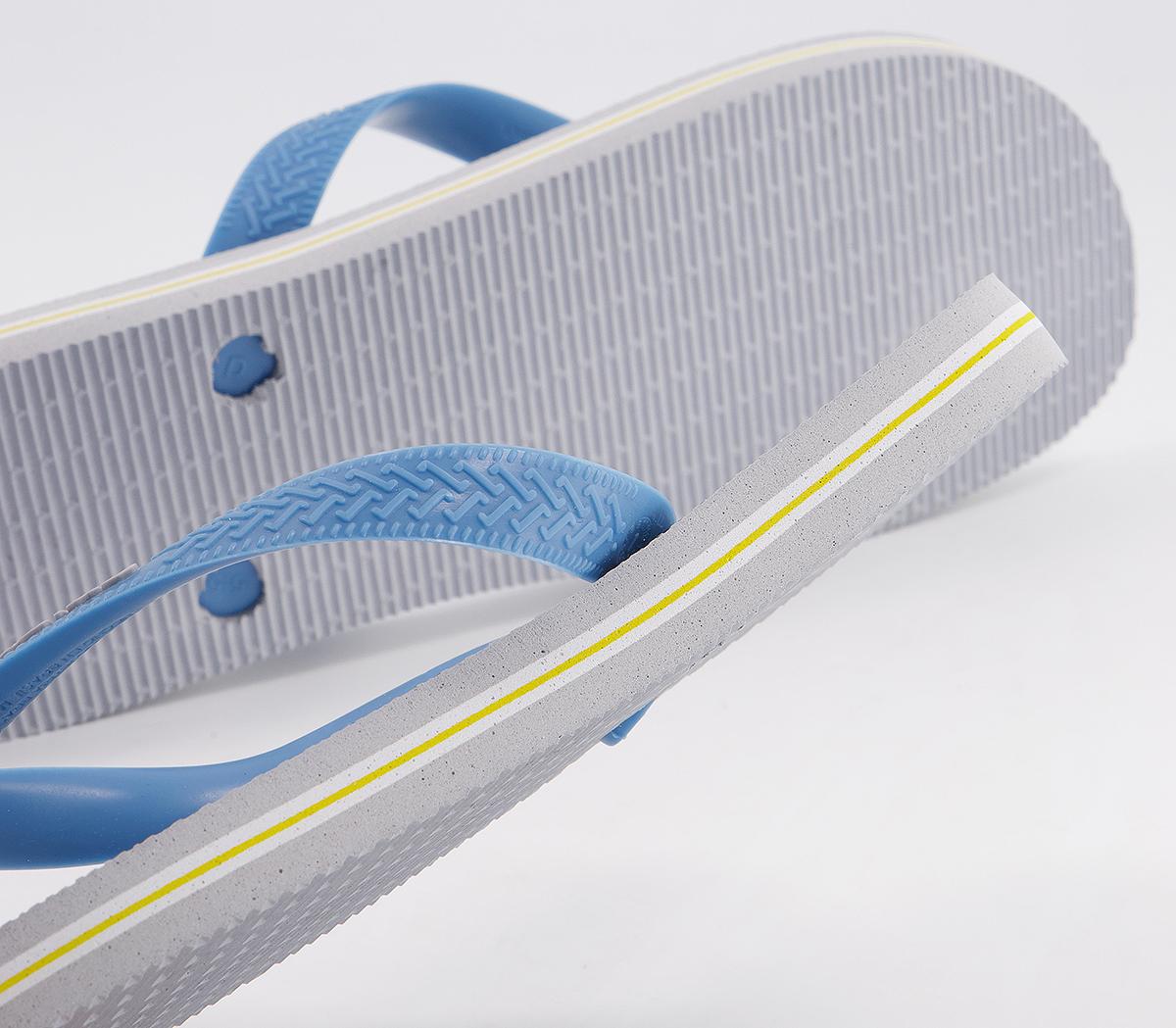 HavaianasBrasil Logo Flip Flops HavaianasBrasil Logo Flip FlopsIce Grey