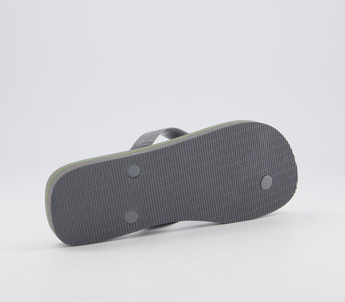 Havaianas Brasil Logo Flip Flops Havaianas Brasil Logo Flip Flops Steel Grey Steel Grey