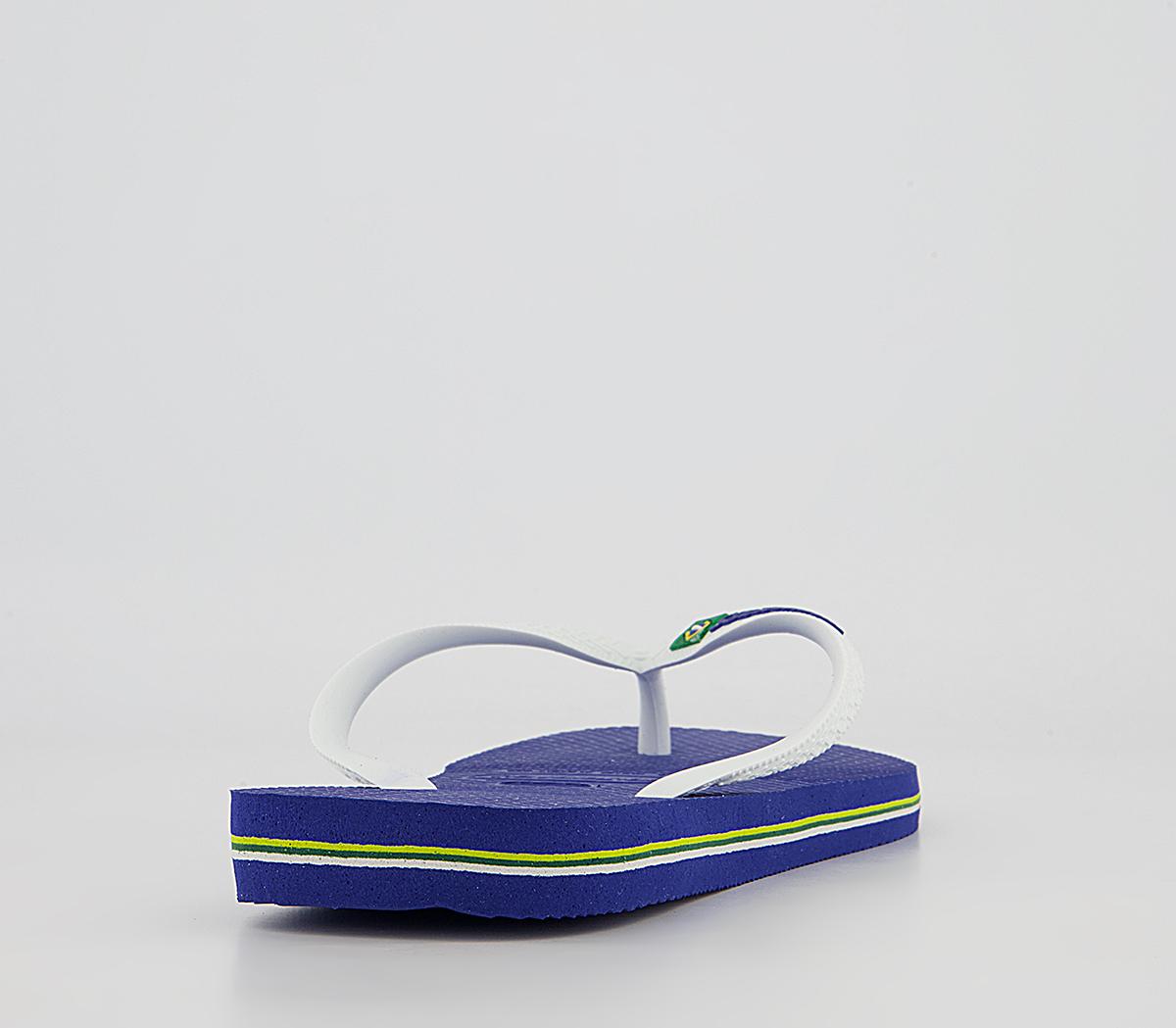 Havaianas Brasil Logo Flip Flops Havaianas Brasil Logo Flip Flops Marine Blue